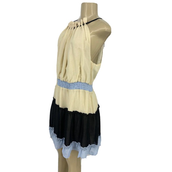 NEW Moon River Large Women Ruffle Mini Dress Beaded Neck Party AD5 - Picture 3 of 10